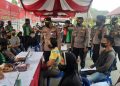 Kapolda Kalteng Tinjau Vaksinasi Massal Di Mako Ditsamapta Polda Kalteng