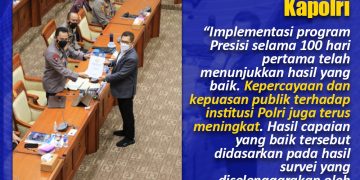 Raker Bersama, DPR Apresiasi Kinerja Polri