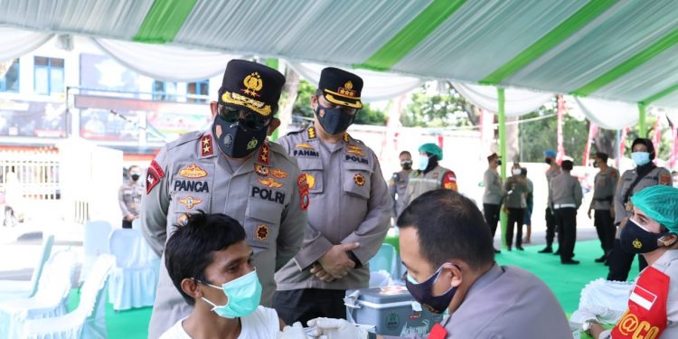 Jelang Hari Bhayangkara ke 75, Polda Sumut Lakukan Penyuntikan Vaksin Kepada 72.506 Orang