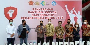 Polda Metro Jaya terima bantuan logistik untuk Vaksinasi Merdeka