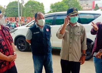 Plt Bupati Merangin Pantau Gerai Vaksin TNI-POLRI, Targetkan Sehari 500 orang di Tiga Tempat