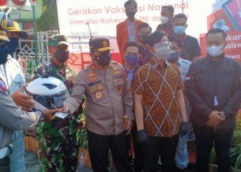 Serbuan Vaksinasi TNI-Polri di Jateng Mulai Sasar Mahasiswa