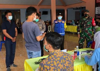 Bentuk Kekebalan Masyarakat Terhadap Covid-19, Polsek Gedangan Amankan Vaksinasi Di Desa Girimulyo
