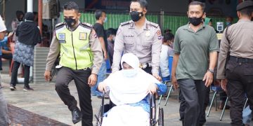 Peringati Hari Lalu Lintas Bhayangkara, Polres Banjarbaru Gelar Gerai Vaksin Massal