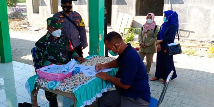 TNI Polri Di Blora Kompak Dukung Percepatan Vaksinasi