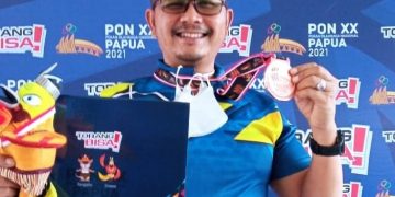 Personel Jibom Detasemen Gegana Sat Brimob Polda Sumut Raih Medali Perunggu pada PON XX Papua