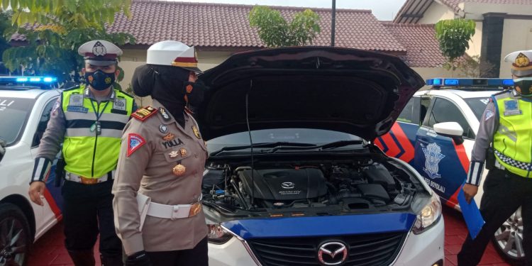 Persiapan Operasi Lilin Candi, Satlantas Polres Boyolali cek personil dan mobil dinas