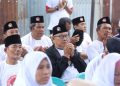 Relawan Ganjar Beri Bantuan Pengeras Suara-Pangan ke Warga Medan Area