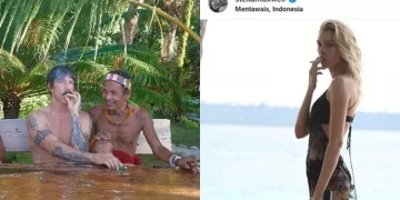 Liburan Seru Anthony Kiedis dan Stella Maxwell di Kepulauan Mentawai