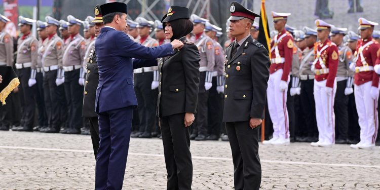 sambutan Presiden Jokowi di HUT Bhayangkara