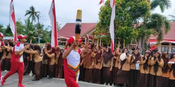 Penyambutan Kirab Api PON XXI di Aceh
