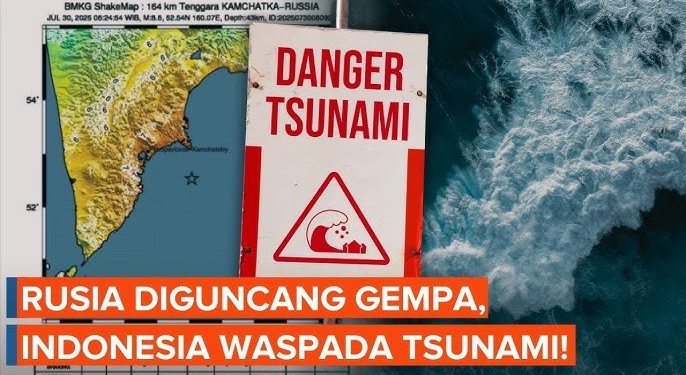 Gempa Rusia, Daerah di Indonesia Waspada Tsunami