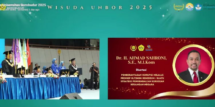 Ahmad Sahroni raih gelar Doktor Ilmu Hukum S3