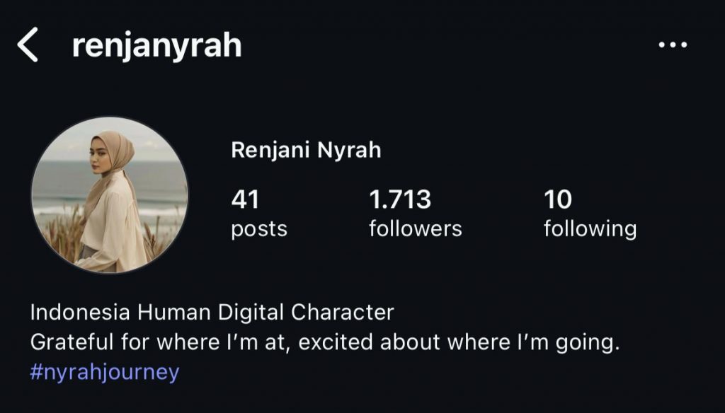 instagram @renjanyrah