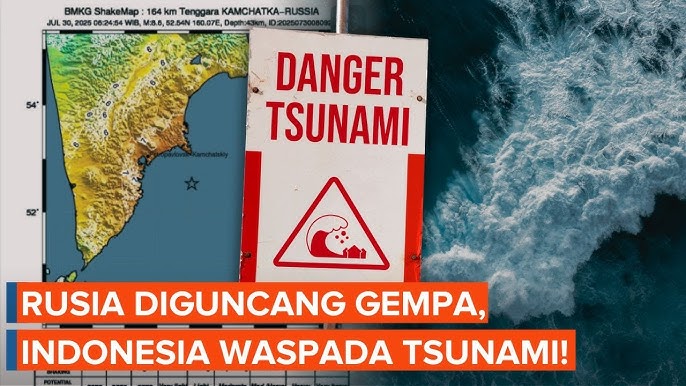 Gempa Rusia, Daerah di Indonesia Waspada Tsunami