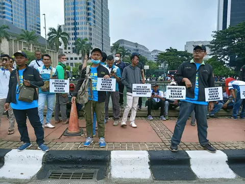 Aliansi Buruh Gelar Demo di Patung Kuda, Angkat 5 Tuntutan Prioritas untuk Rakyat